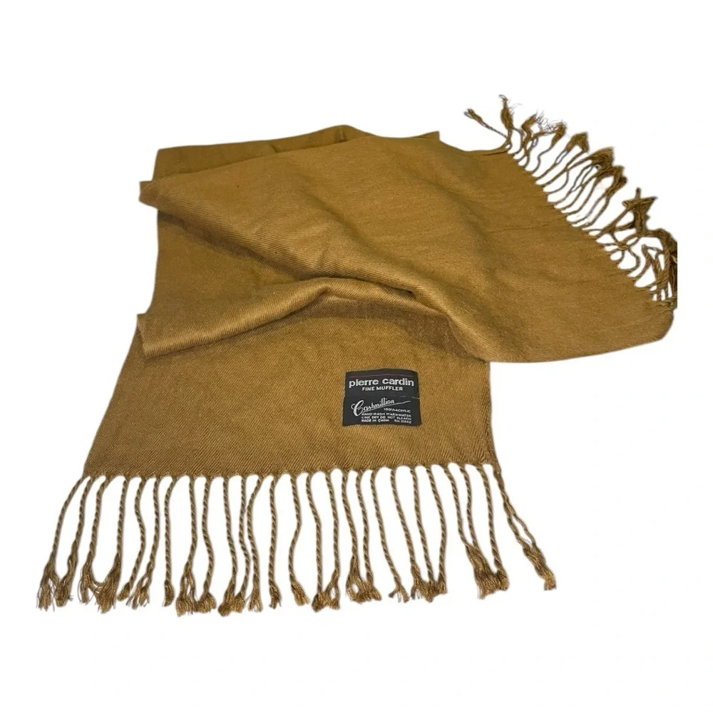 Vintage Pierre Cardin Fine Muffler Cashmillion Scarf - Picture 1 of 8